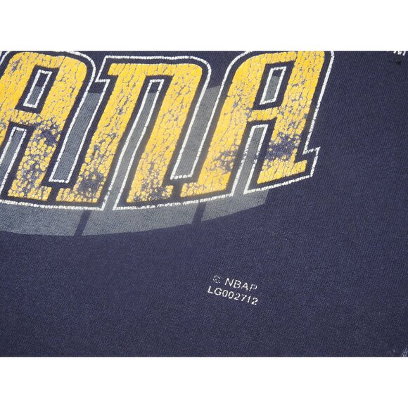 Vintage Indiana Pacers Logo Athletic THRASHED T-Shirt Men's XL Made in USA - Picture 3 of 10